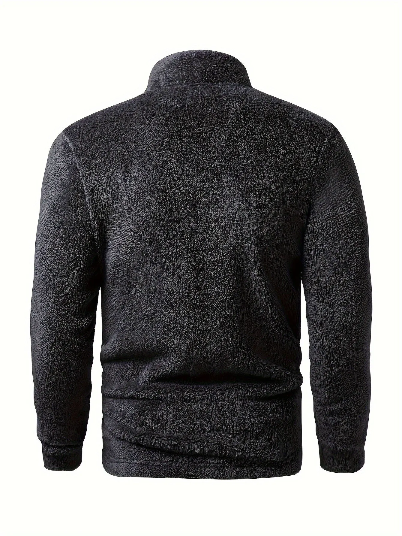 Mens Color Block Polar Fleece Jacket Warmth for FallWinter