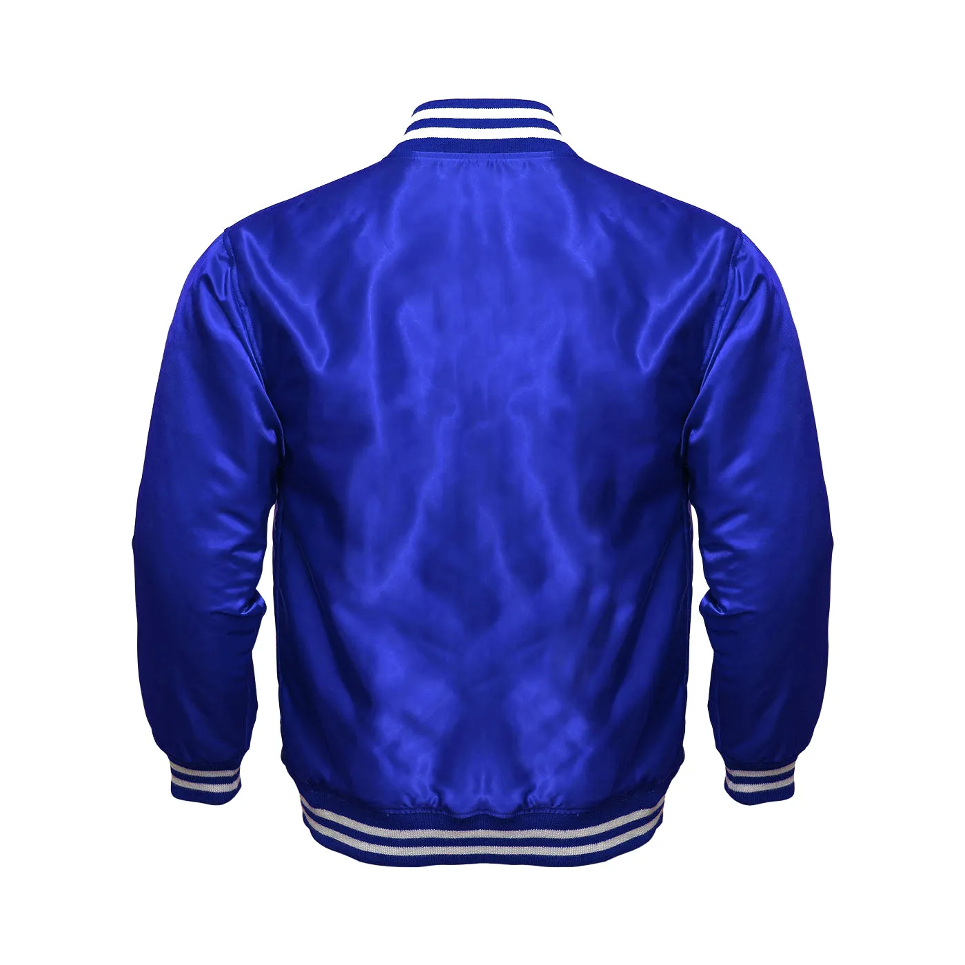 Mens Satin Jacket Blue