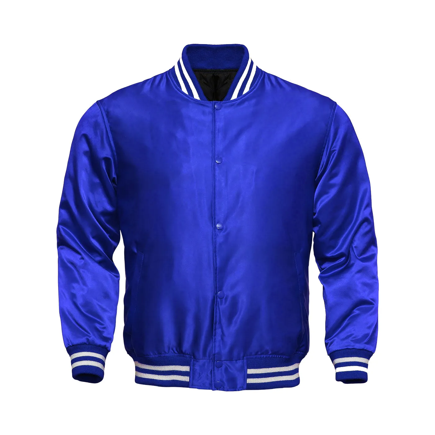 Mens Satin Jacket Blue