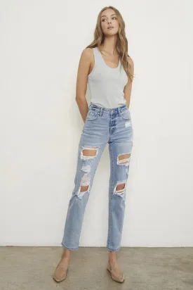 MID RISE SLIM BOYFRIEND JEANS