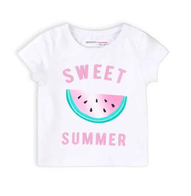 Minoti Girls T-shirt Sweet Summer White (18-24mths)