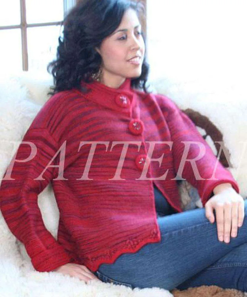 Misti Alpaca Geneva Jacket Pattern - Worsted