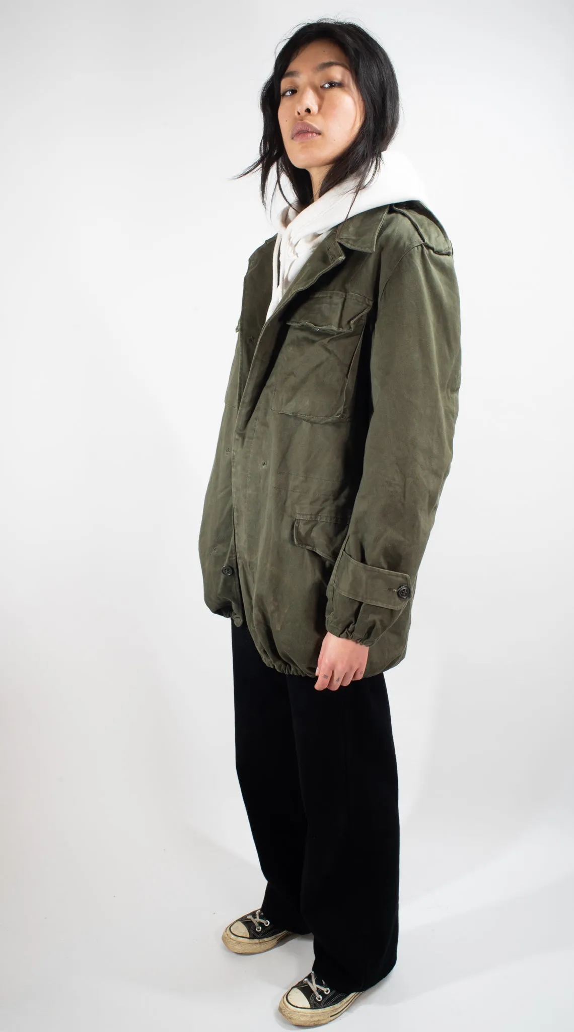 NATO Olive Combat Jacket – M43 Style - zip front - Super Grade