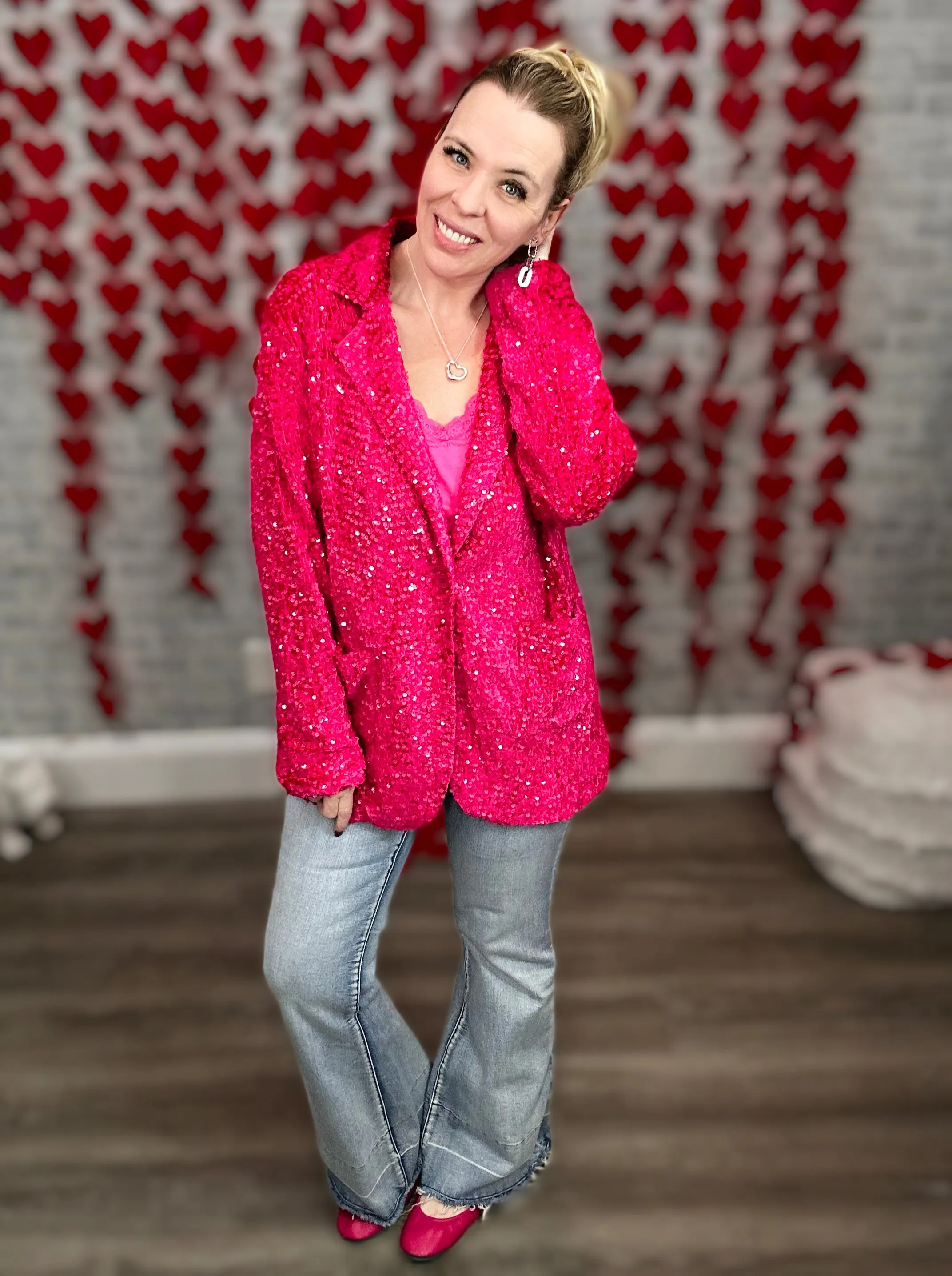 Oversized Sequin Blazer from JadyK