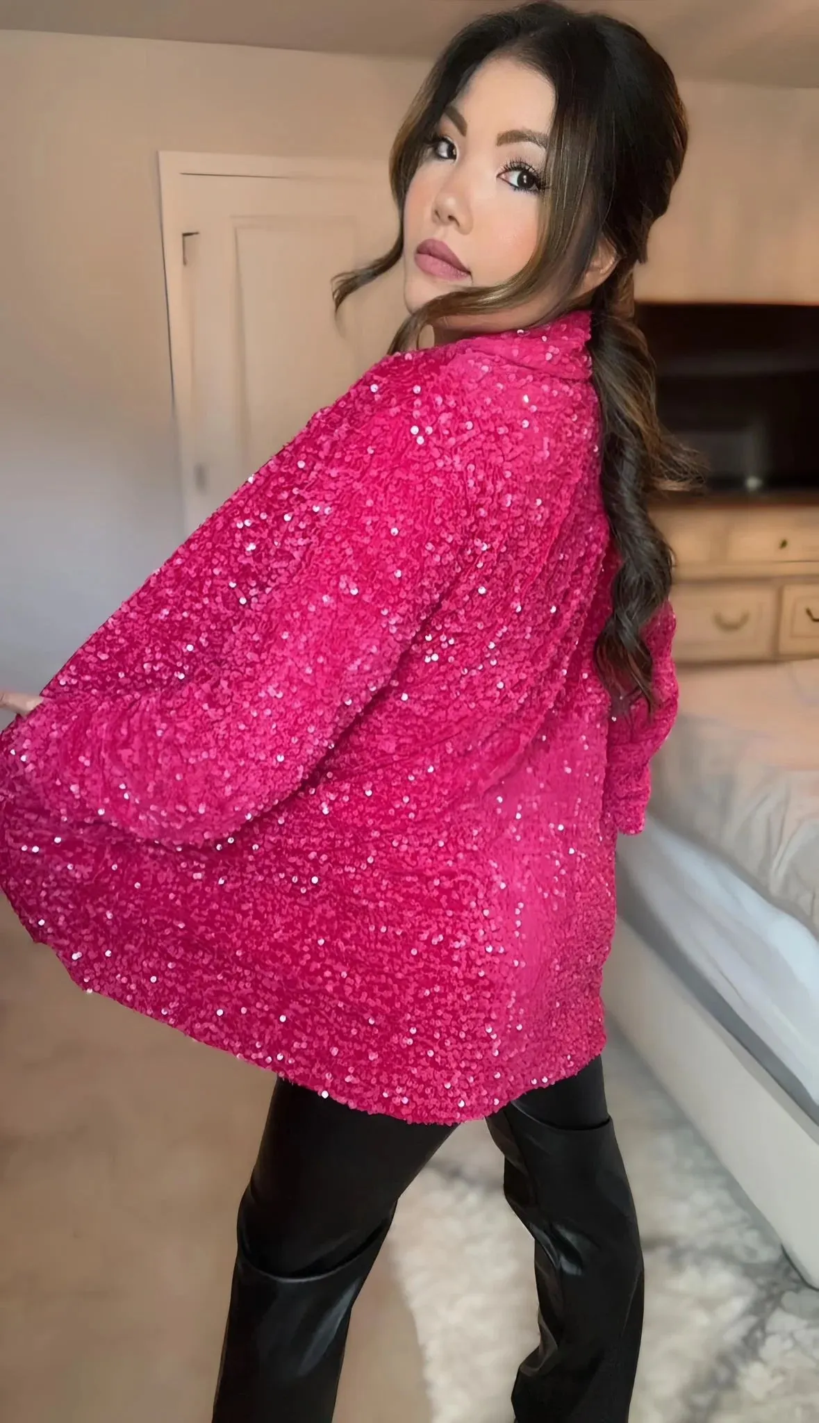 Oversized Sequin Blazer from JadyK