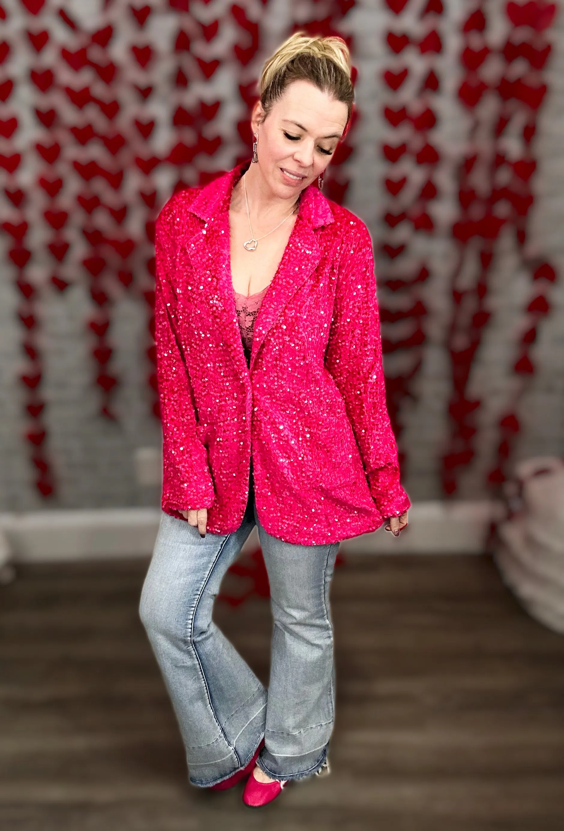 Oversized Sequin Blazer from JadyK