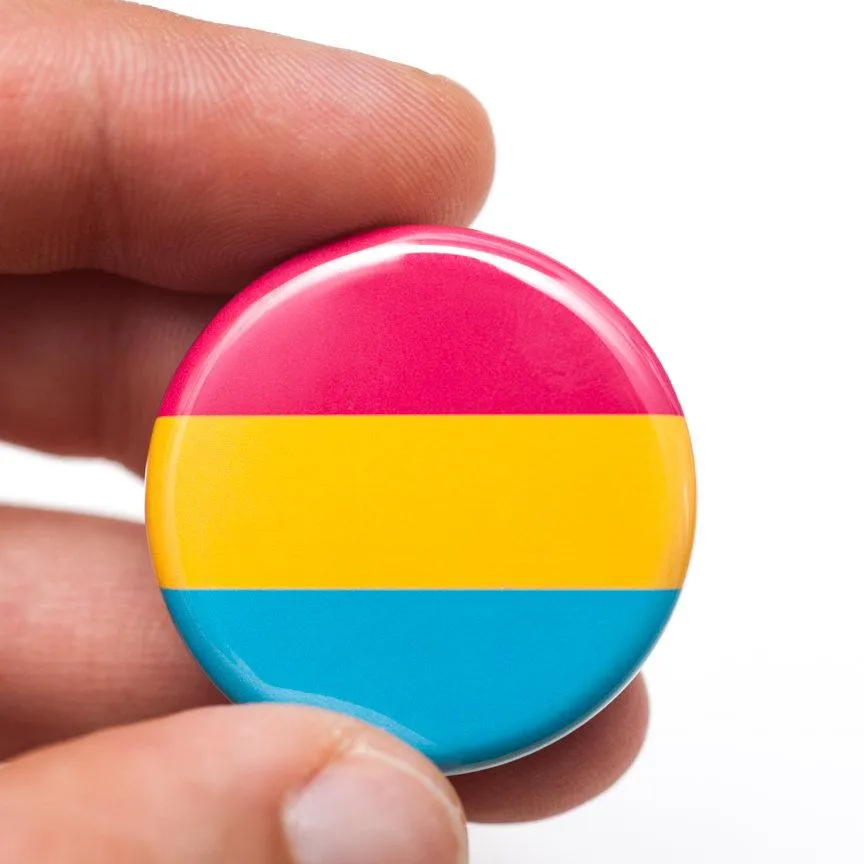 Pansexual pride flag button