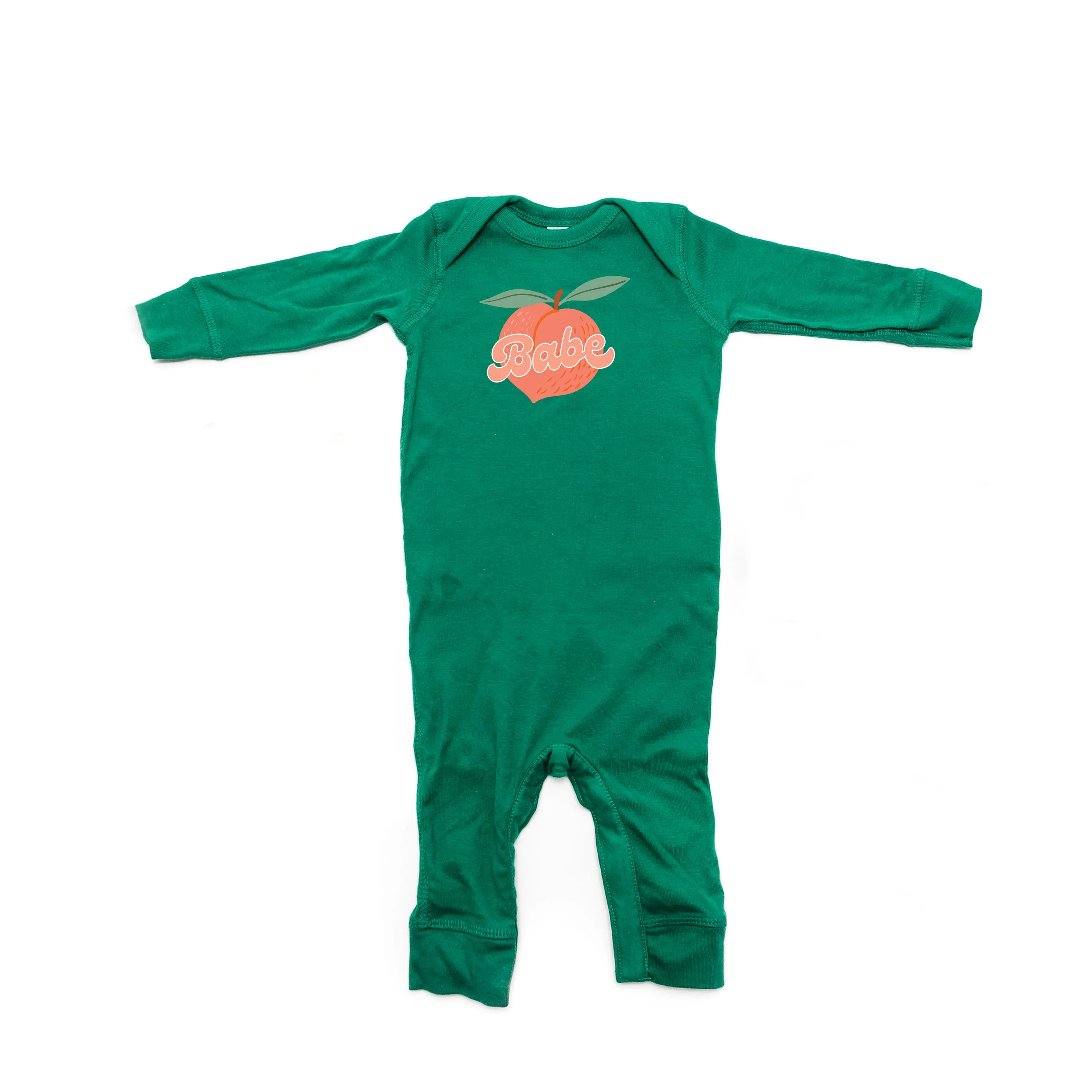 Peach - Babe - One Piece Baby Sleeper