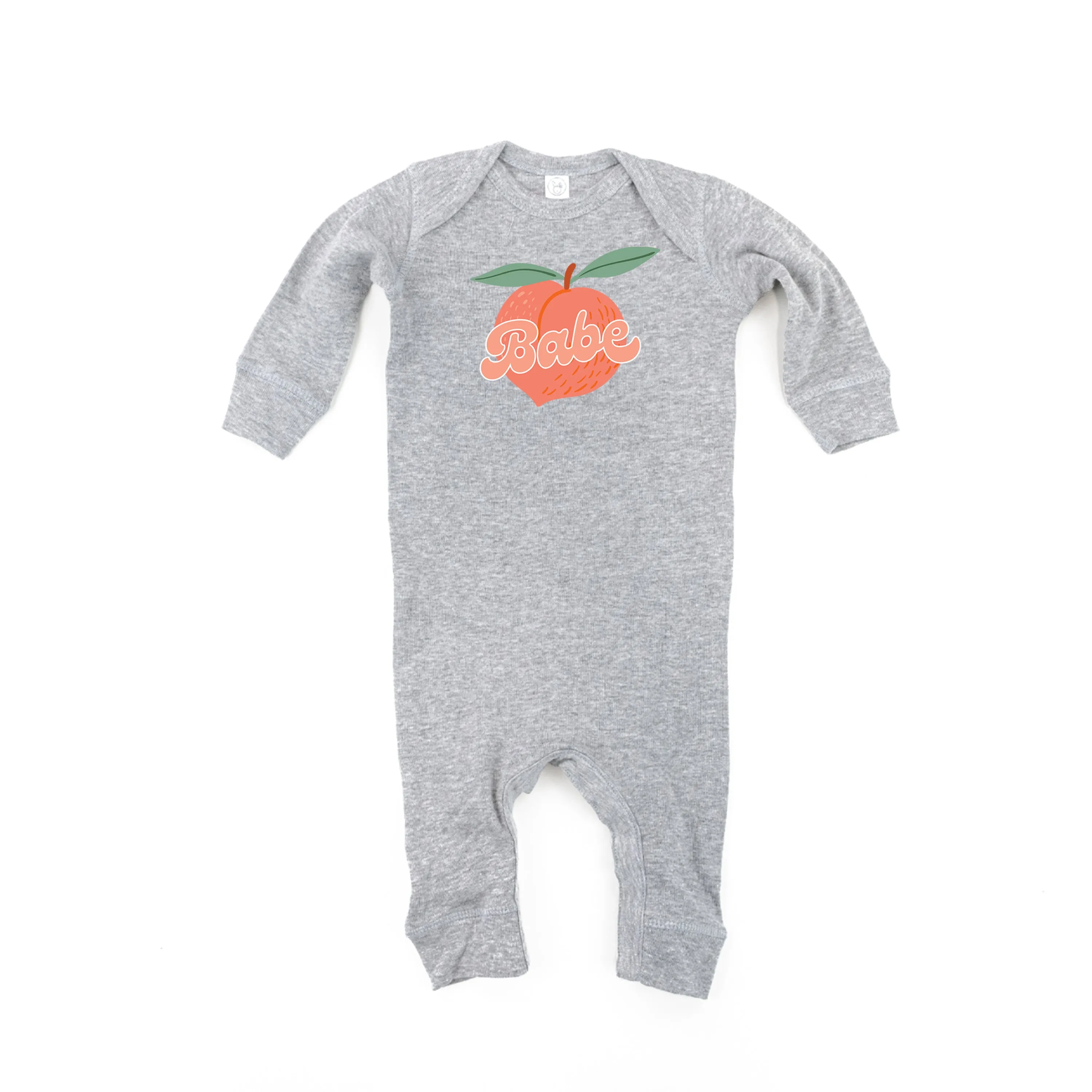 Peach - Babe - One Piece Baby Sleeper