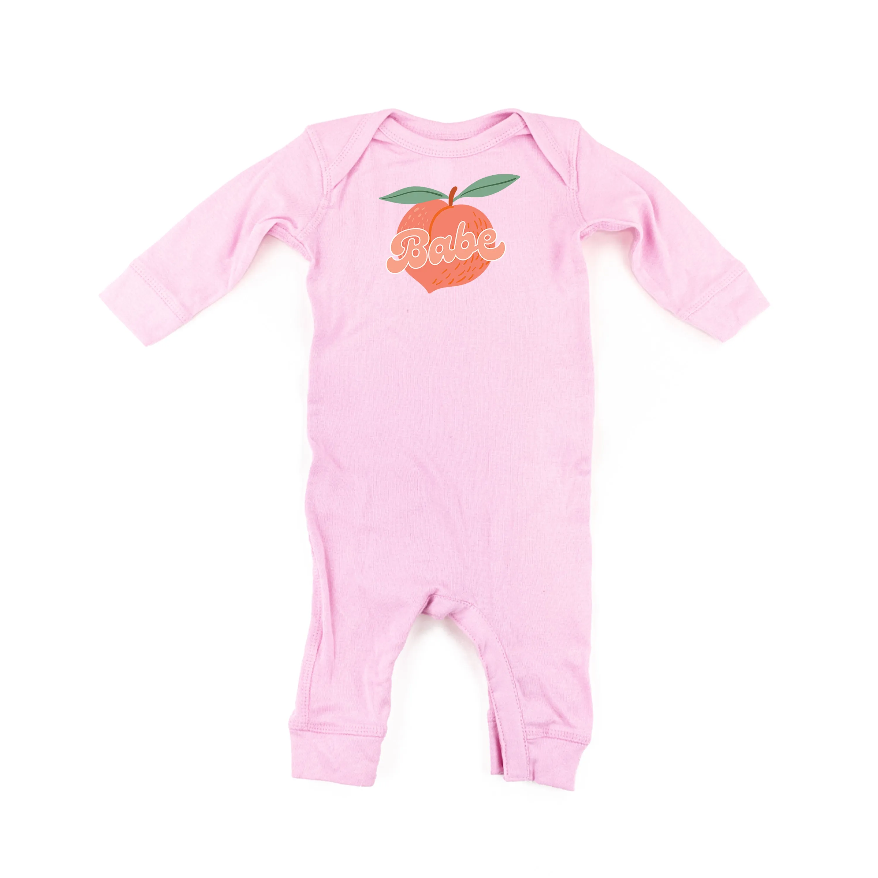 Peach - Babe - One Piece Baby Sleeper