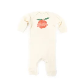 Peach - Babe - One Piece Baby Sleeper