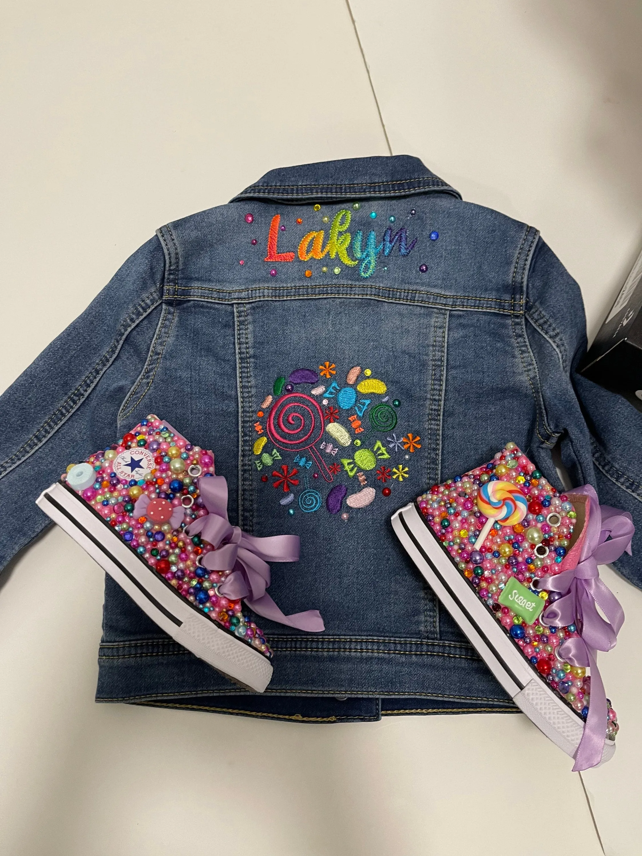 Personalized Candy Jean Jacket