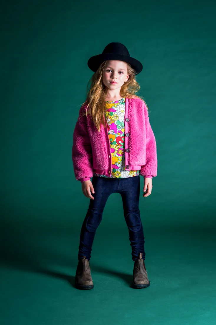 Rock Your Kid Pink Sherpa Cardigans