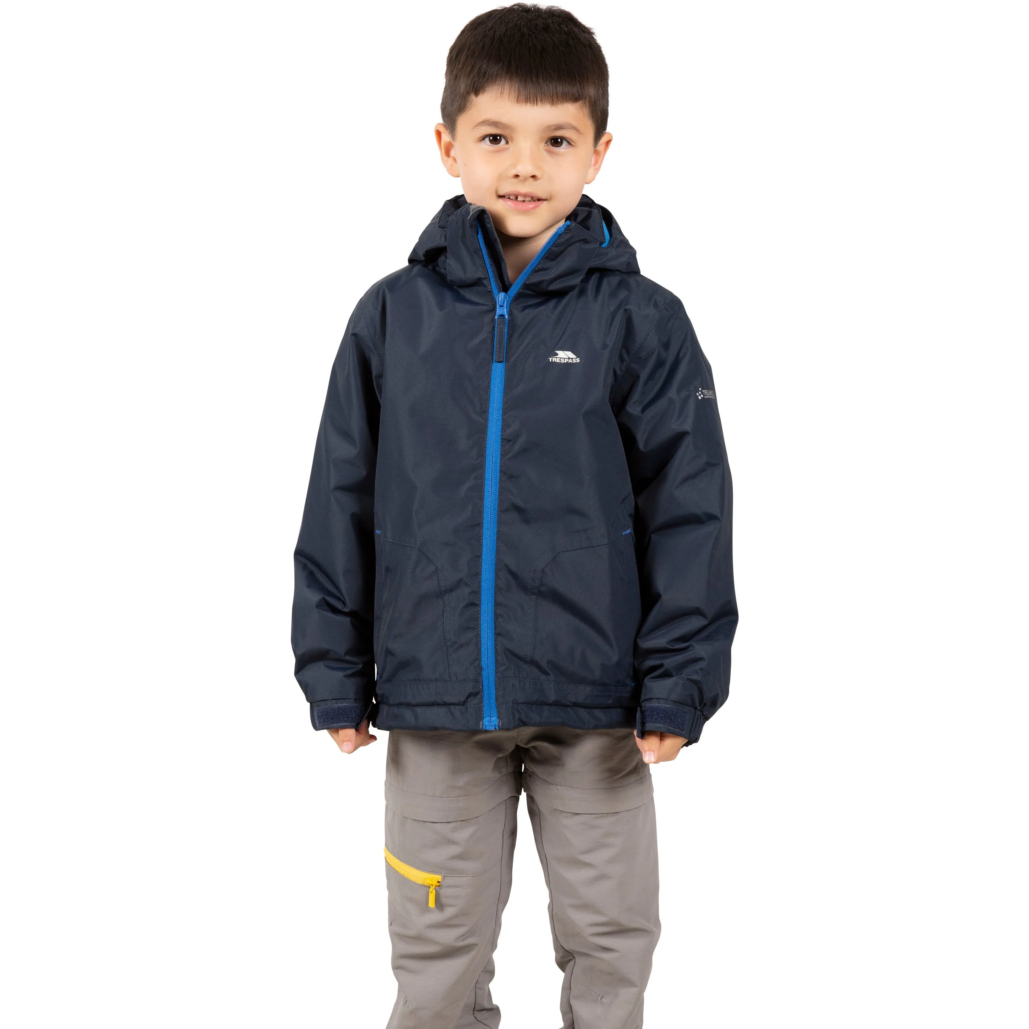 Rudi Boys' Padded Waterproof Jacket in Navy