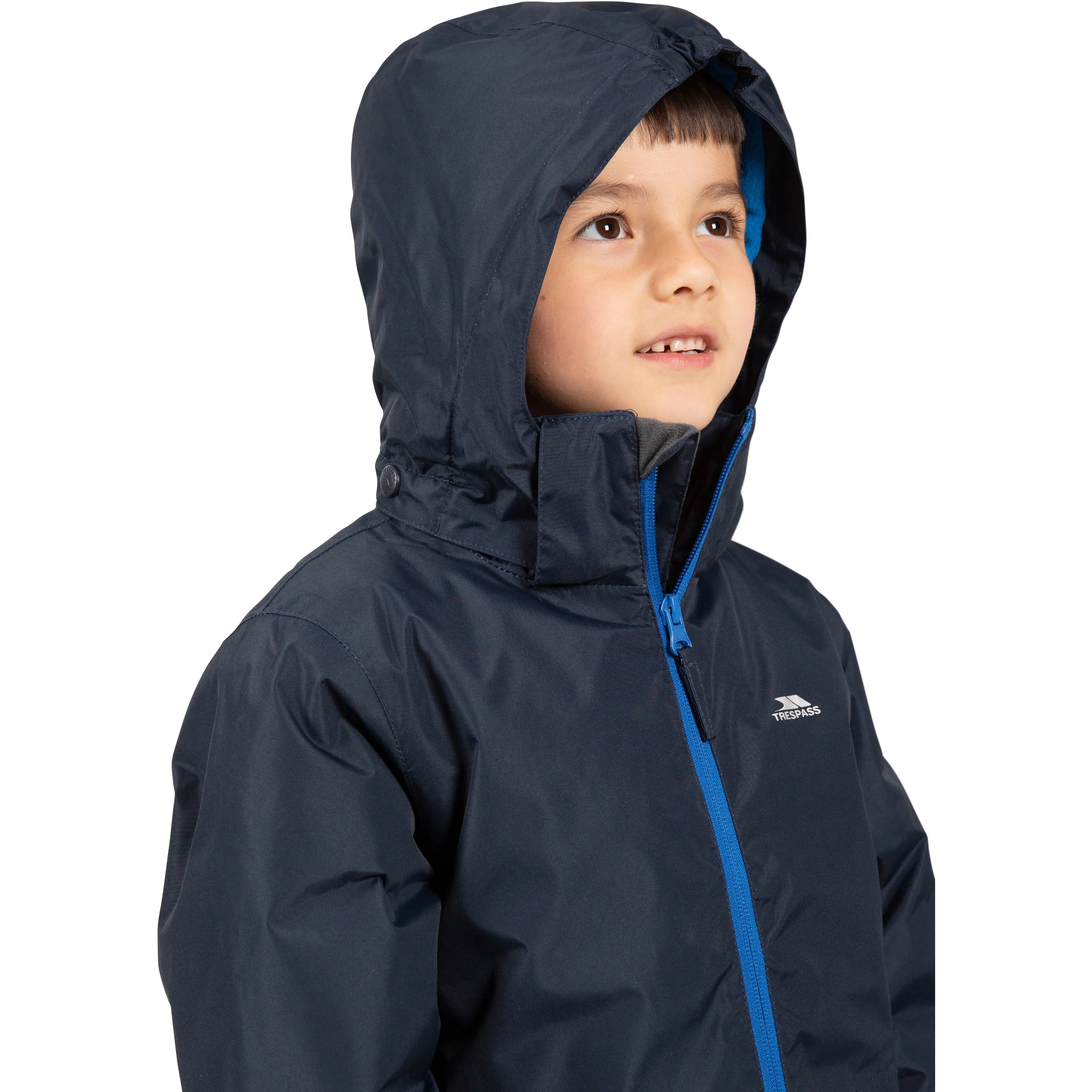 Rudi Boys' Padded Waterproof Jacket in Navy