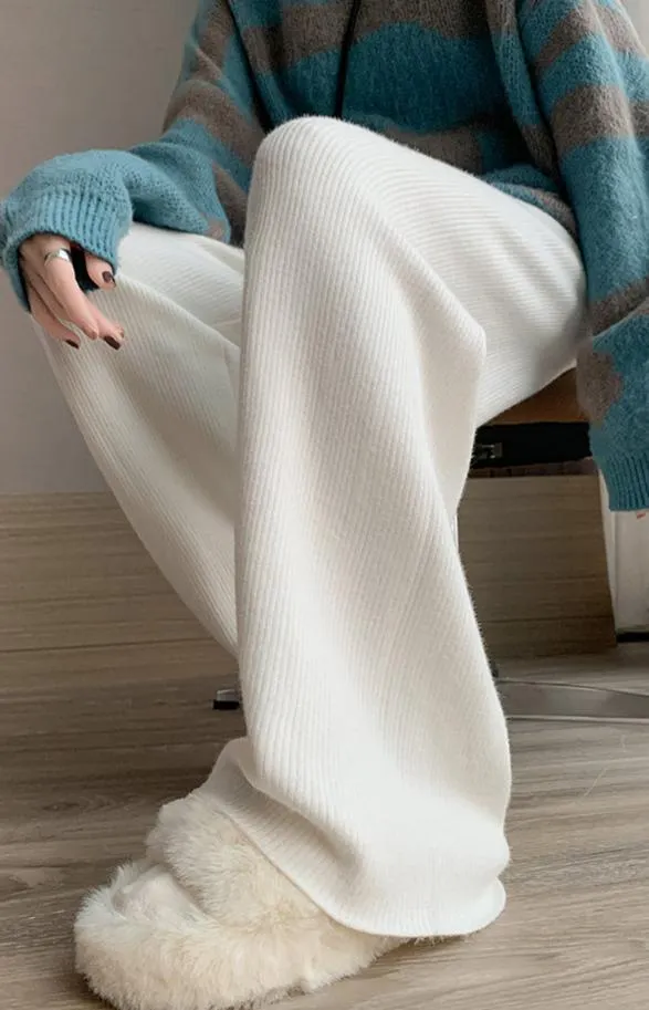 Seanna Ribbed Fleece-Lined Pants