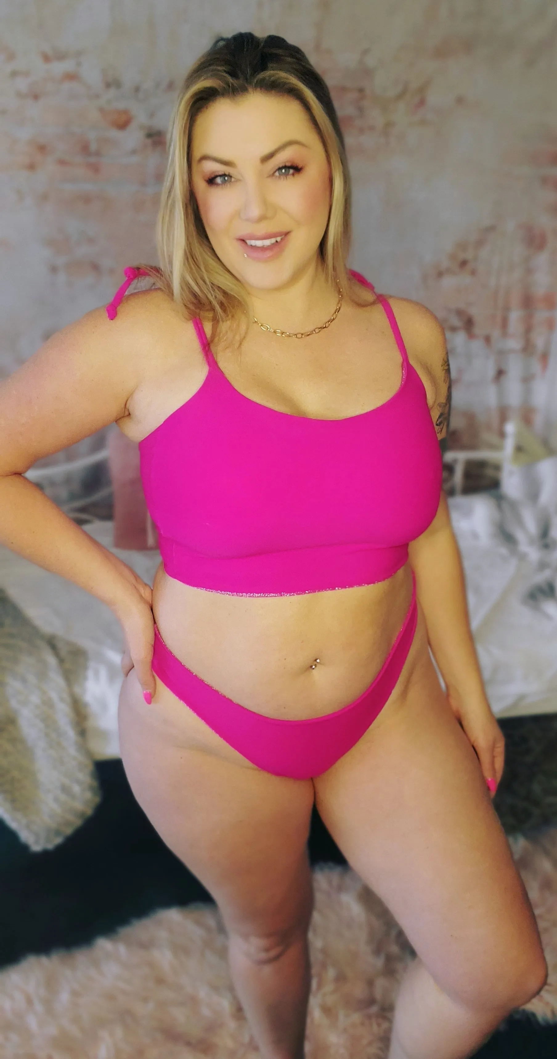 Shimmer Pink Scoop Bottoms