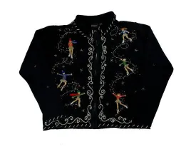 Skating Fancy-Small Christmas Sweater