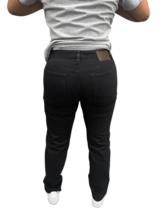 Slim-Straight, Premium Black Stretch Jeans