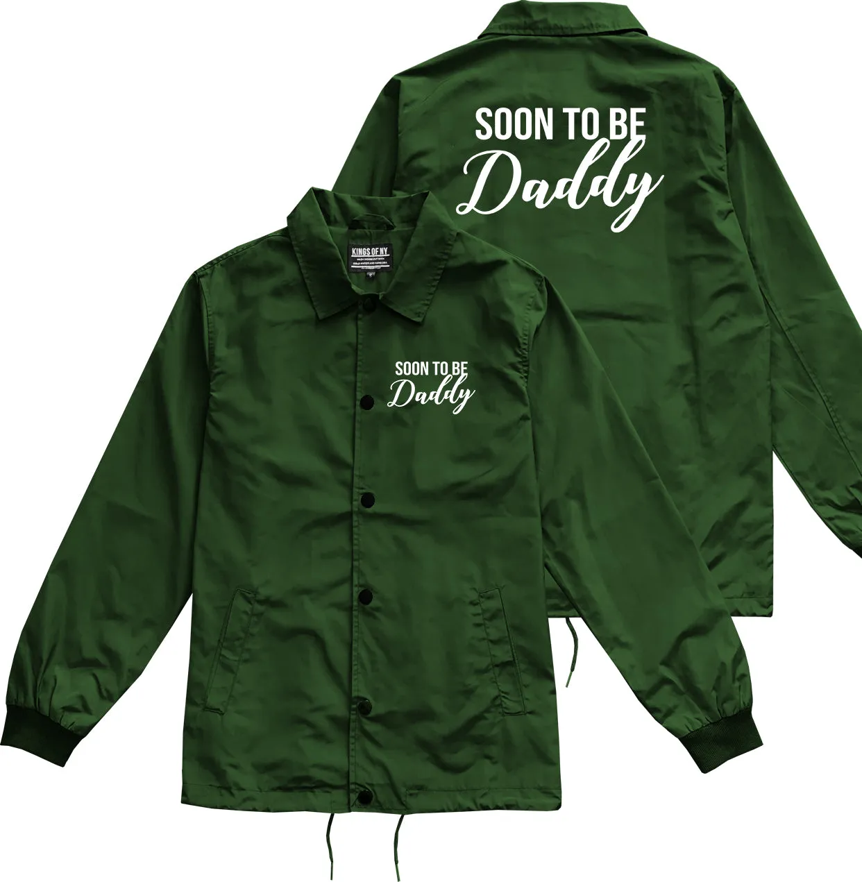 Soon To Be Daddy Pregnancy Announcement Mens Coaches Jacket