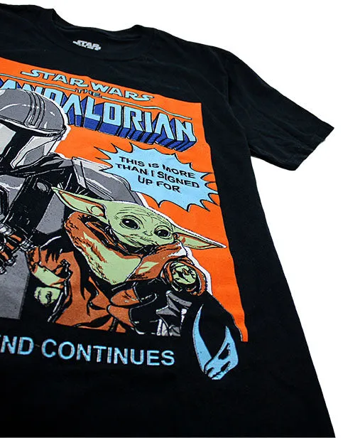 Star Wars The Mandalorian T Shirt Mens Baby Yoda Adults Gift Top