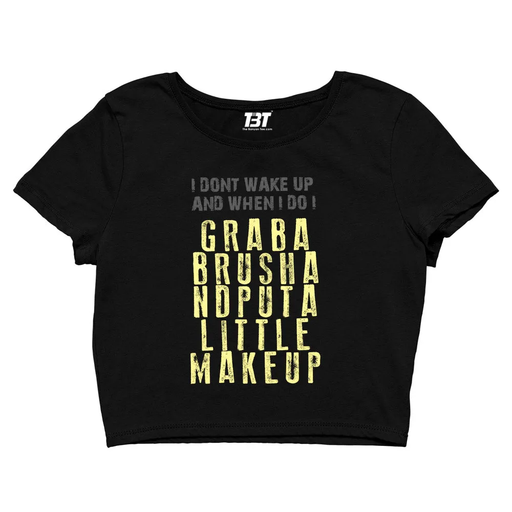 System Of A Down Crop Top - Put A Little Makeup