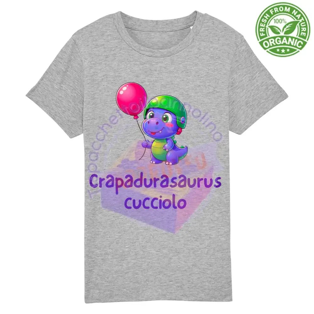 T-Shirt Baby Premium crapadurasaurus cucciolo baby t-shirt in cotone bio