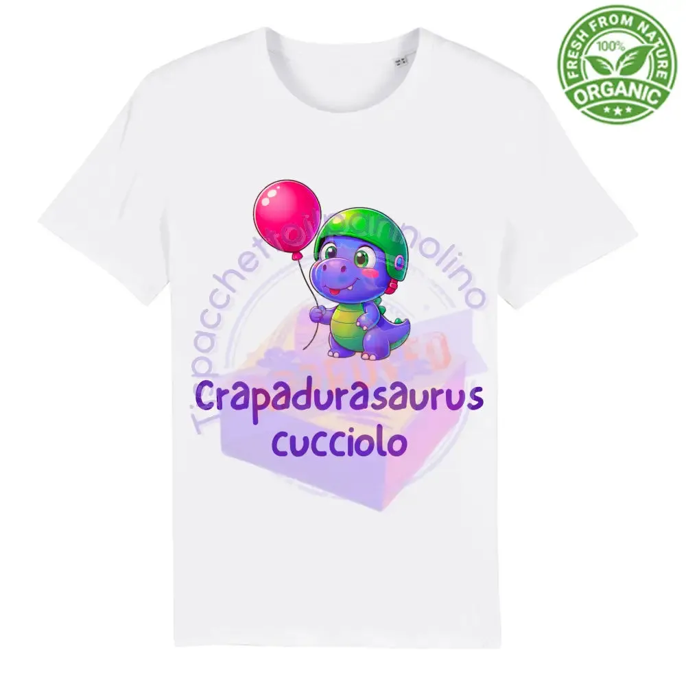 T-Shirt Baby Premium crapadurasaurus cucciolo baby t-shirt in cotone bio