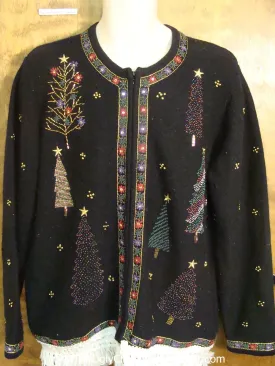 Tree and Stars Ugly Christmas Jumper