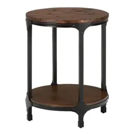 Urban Round Chairside Table With Shelf