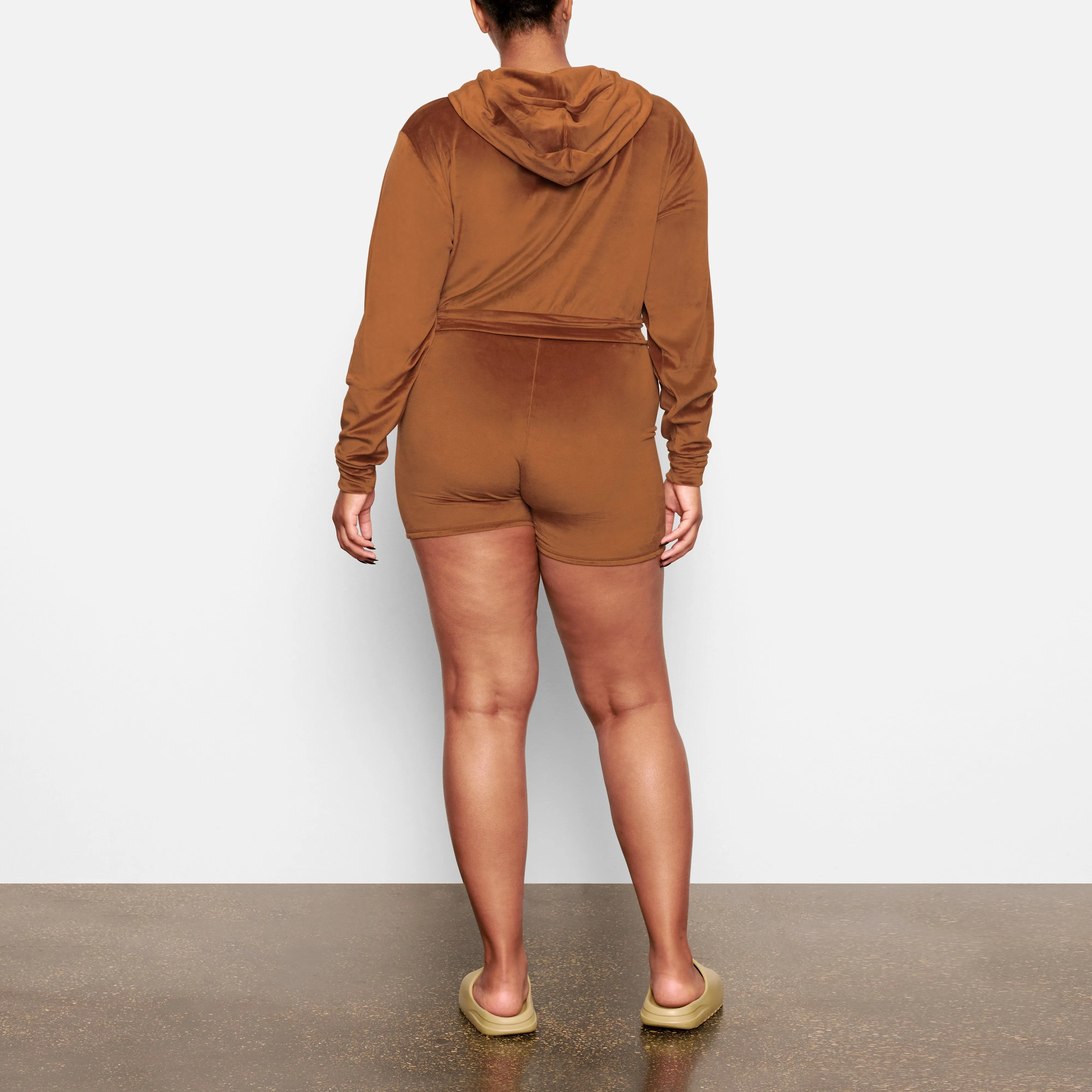 VELOUR HOODIE | COPPER