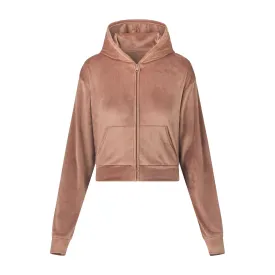 VELOUR HOODIE | SIENNA