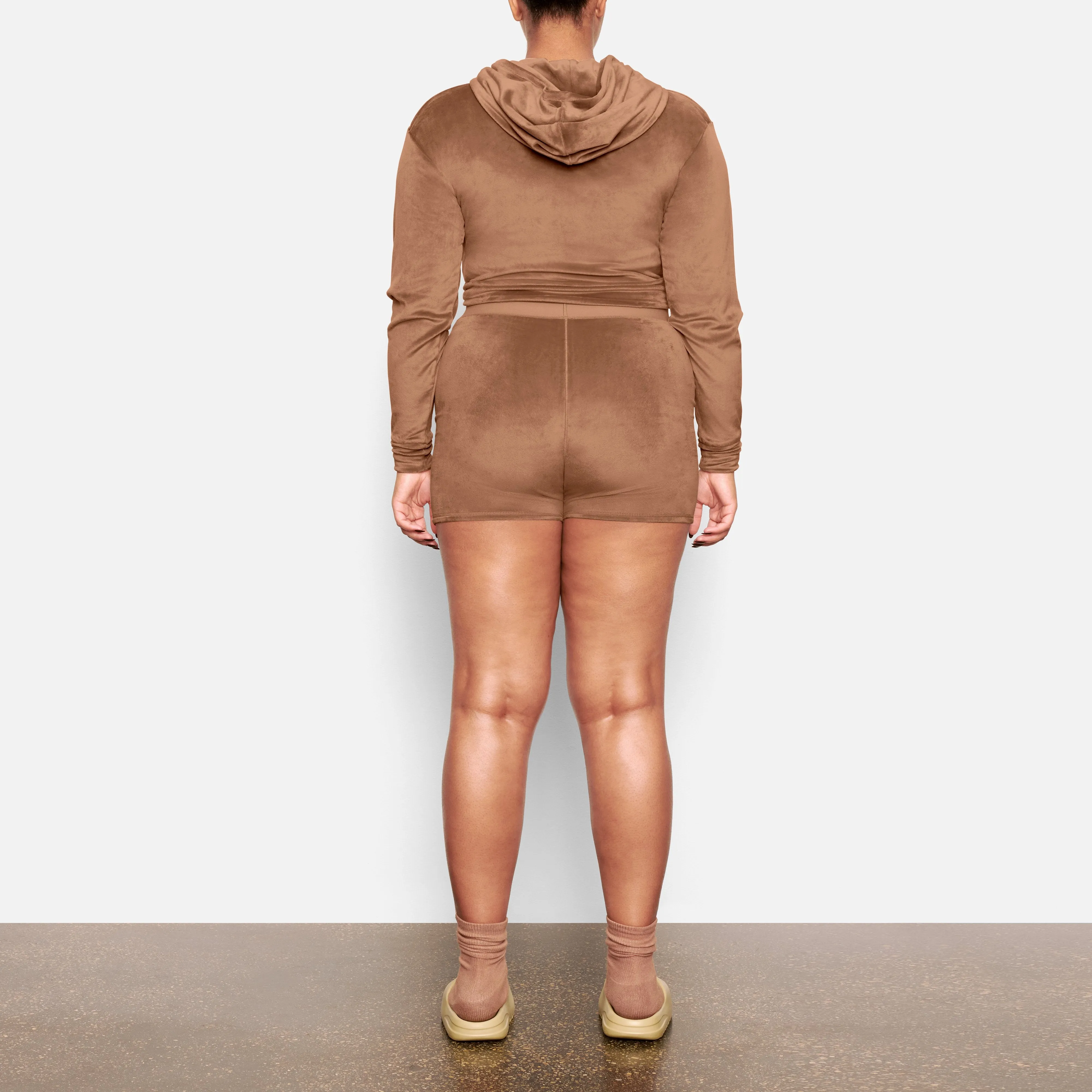 VELOUR HOODIE | SIENNA