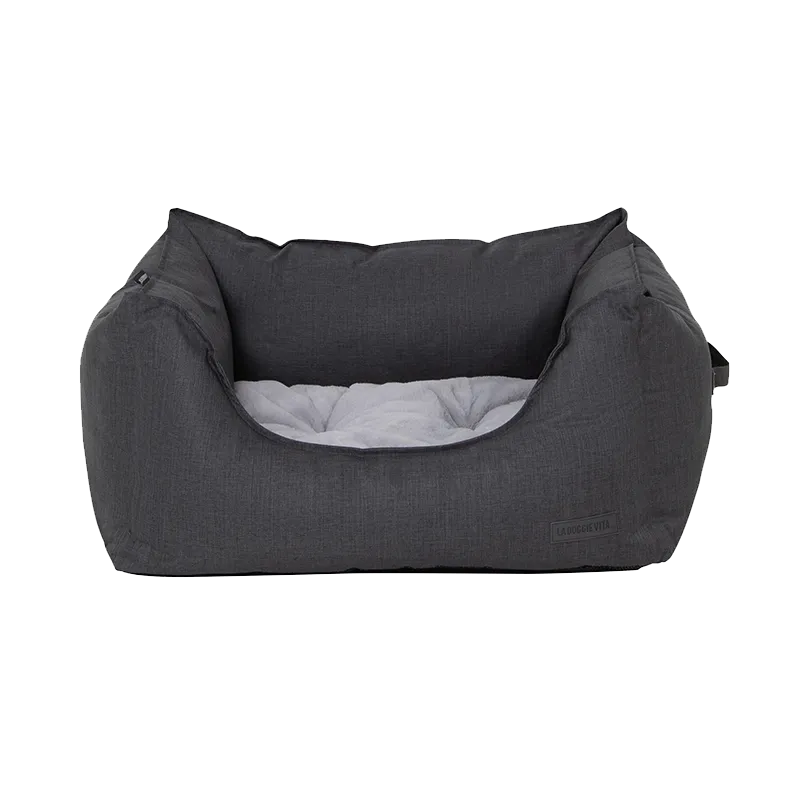 Water Resistant Oxford High Side Charcoal Bed