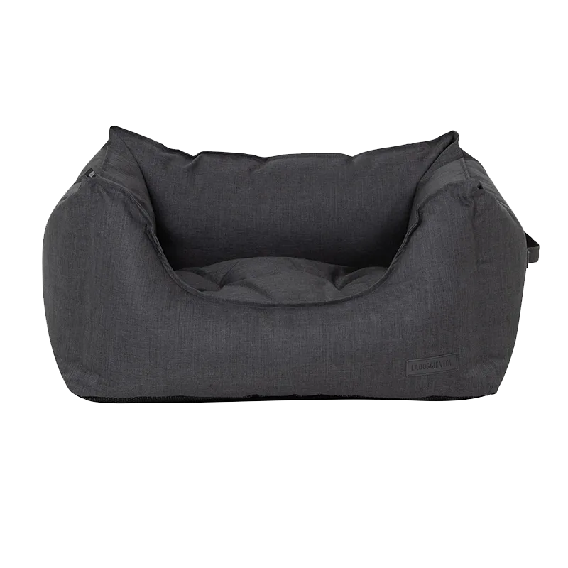 Water Resistant Oxford High Side Charcoal Bed