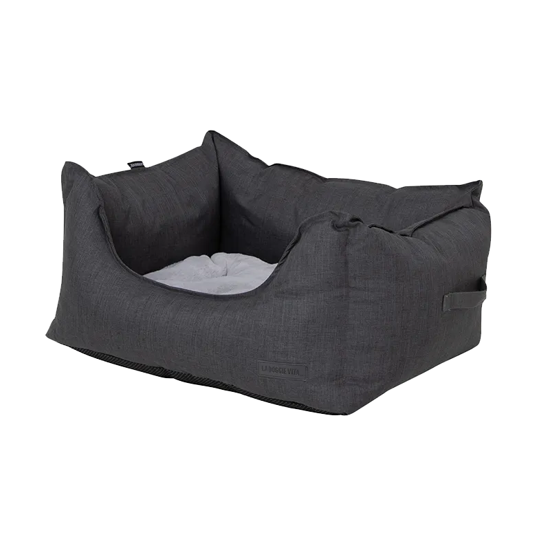 Water Resistant Oxford High Side Charcoal Bed