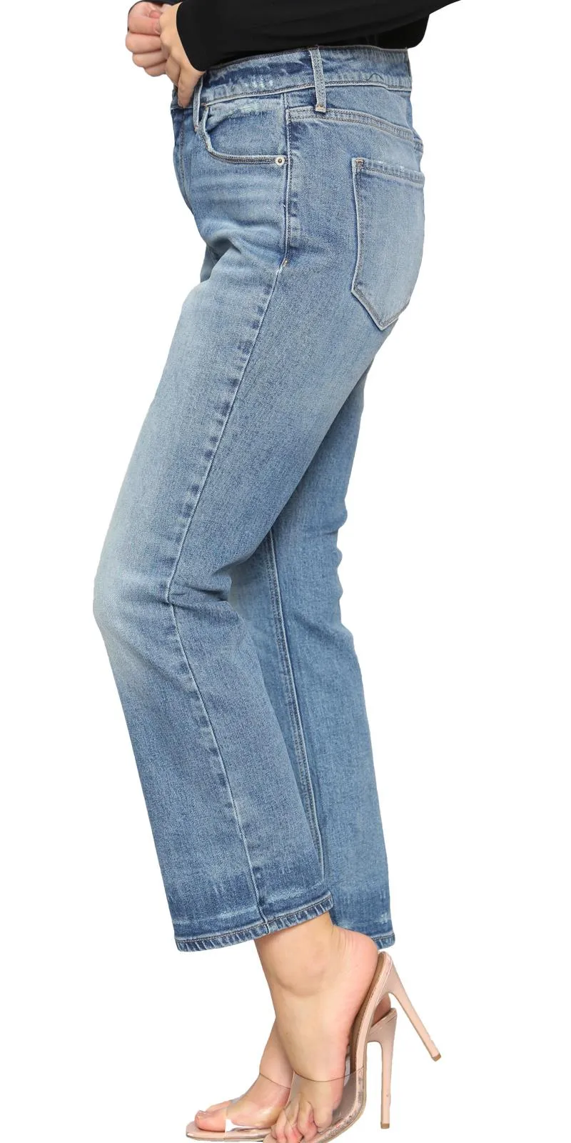 Womens Jeans 0014B Mid Blue